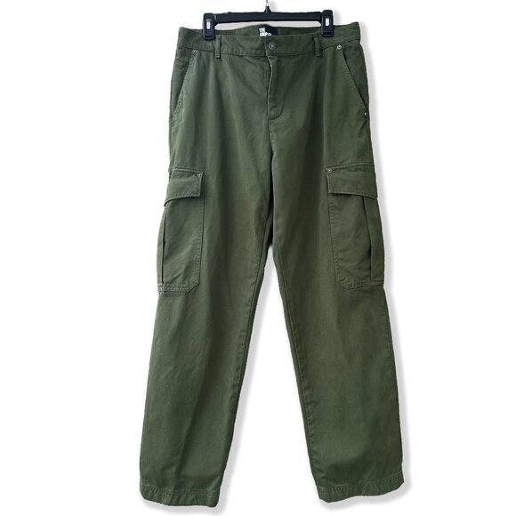 The Kooples | Green Khaki Cargo Pants with Skull Detail | 42 (US 10) - Picture 1 of 11